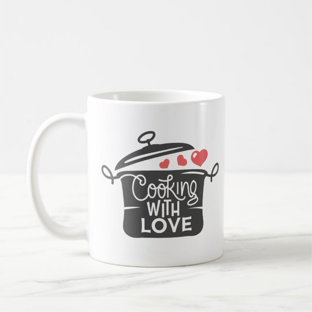 Cooking with Love Coffee Mug (Left)