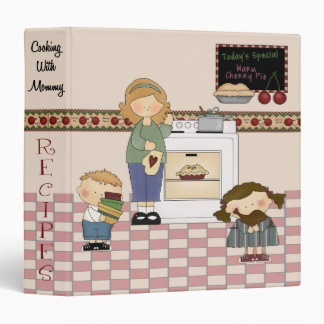 Cooking With Mommy Recipe Notebook Binder