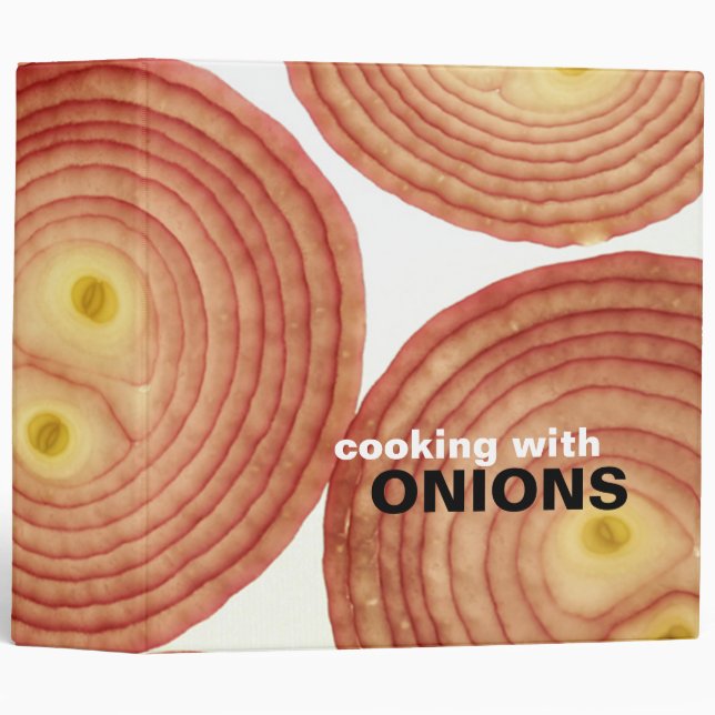 Cooking with Onions Recipe Binder (Front/Spine)