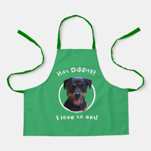 Cooking with our Rottweiler  Personalize Apron