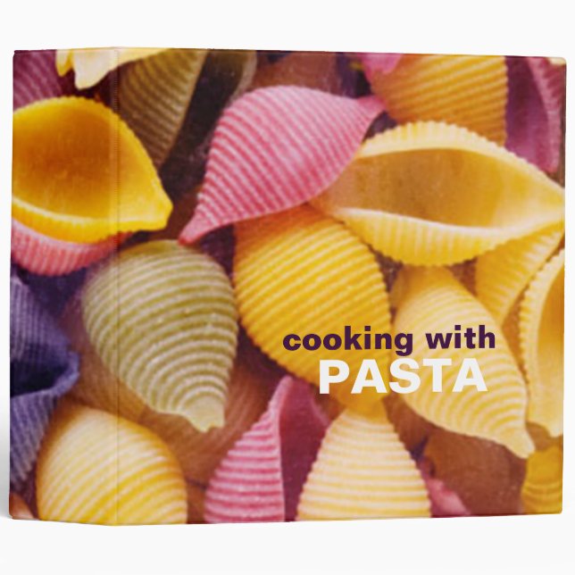 Cooking with Pasta Recipe Binder (Front/Spine)