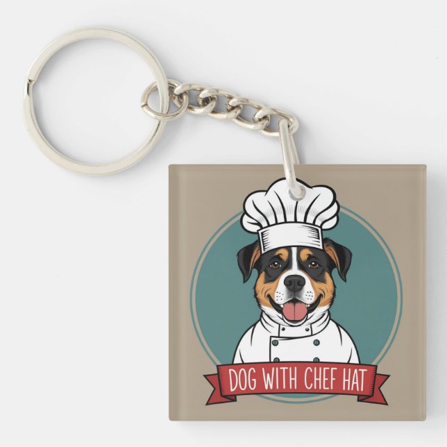 Cooking with Paws Keychain (Front)