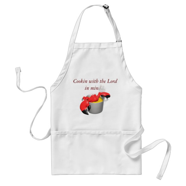 Cooking with The Lord in mind  Standard Apron (Front)