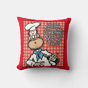 Cooking With Wine Pillow