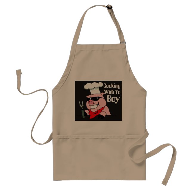 Cooking With Yo Boy Apron. Standard Apron (Front)
