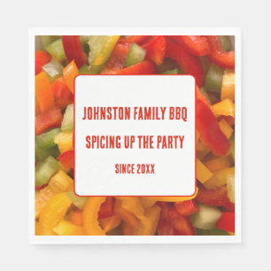 Cookout Family BBQ Spice Up The Party Summer Napkin