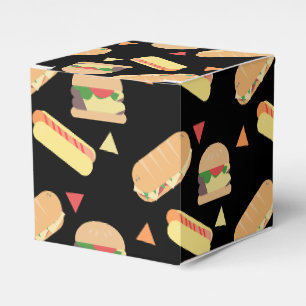 Cookout Hot Dog Burger Food Sandwich Party Favor Box
