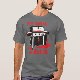 Cookout Rules BBQ Lover Graphic Novelty Grilling T T-Shirt