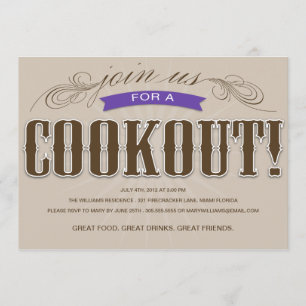 COOKOUT SUMMER PARTY INVITATION