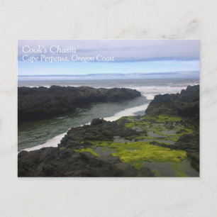 Cook's Chasm, Cape Perpetua, OR Postcard