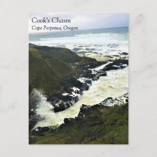 Cook's Chasm, Cape Perpetua, Oregon Coast Carte po
