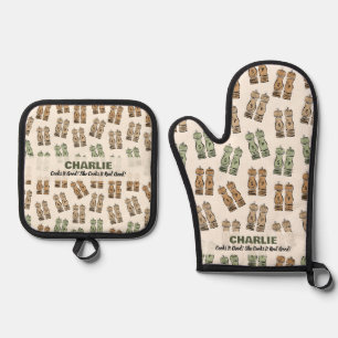 Cooks It Good Personalized Oven Mitt & Pot Holder Set