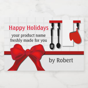 Cooks Noël Cadeau Jar Étiquette