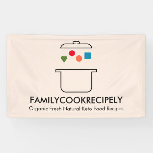 Cooks pot geometric food inside keto banner
