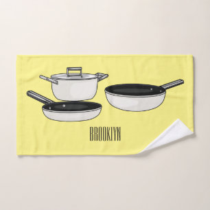 Cookware sets cartoon illustration