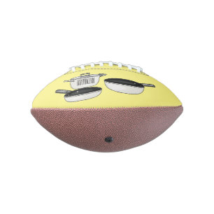 Cookware sets cartoon illustration football