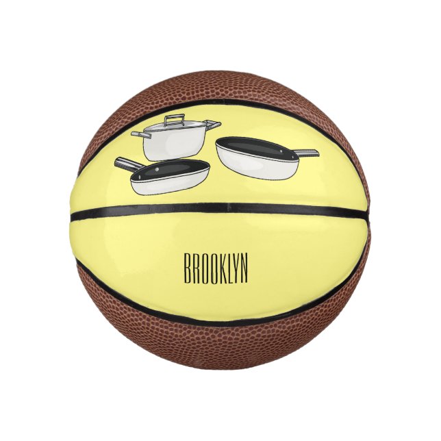 Cookware sets cartoon illustration mini basketball (Front)