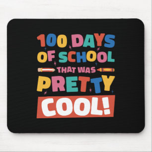 Cool 100 Days Of School 100th Day Students Boys Gi Mouse Pad