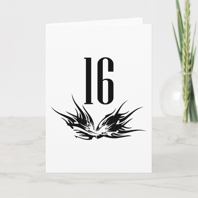 Cool 16th Birthday Gift Card (Front)