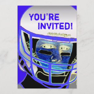 Cool 2013 Football Party Invitation Customizable
