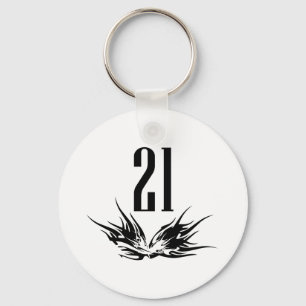 Cool 21st Birthday Gift Keychain