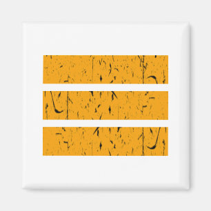 Cool 3 Line Symbol Uniformity & Harmony Colourfu Magnet
