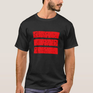 Cool 3 Line Symbol | Uniformity & Harmony Colourfu T-Shirt