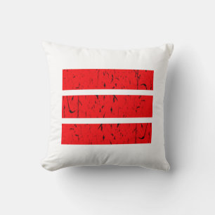 Cool 3 Line Symbol   Uniformity & Harmony Colourfu Throw Pillow