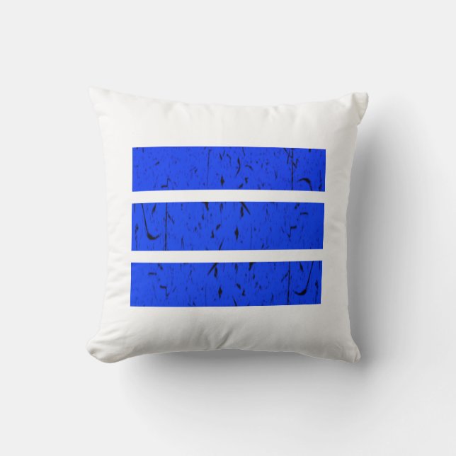 Cool 3 Line Symbol | Uniformity & Harmony Colourfu Throw Pillow (Front)