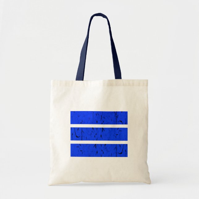 Cool 3 Line Symbol | Uniformity & Harmony Colourfu Tote Bag (Front)