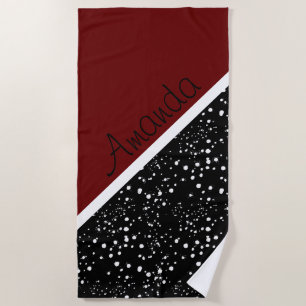 Cool 3 tone design  beach towel