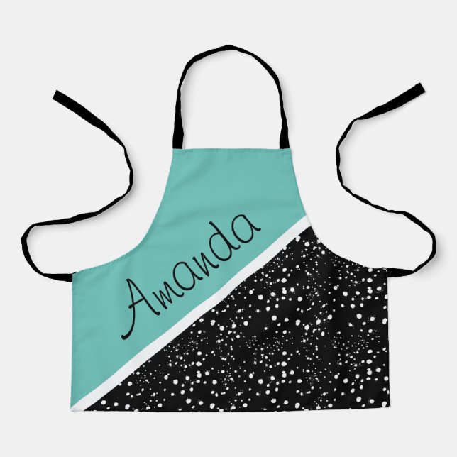 Cool 3 tone design personalized apron (Front)