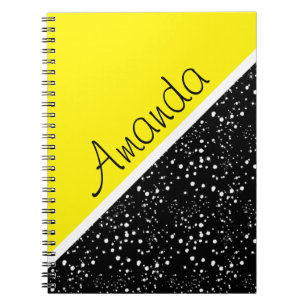Cool 3 tone design personalized notebook