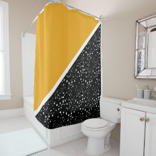 Cool 3 tone design  shower curtain