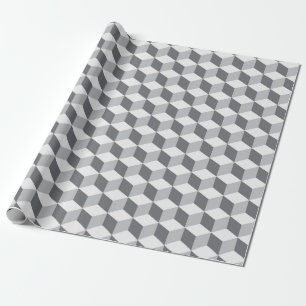Cool 3D Effect Cubic Wrapping Paper