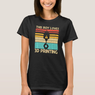 Cool 3D Print For Boys Men 3D Printer  Printing T-Shirt