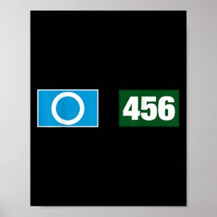 Cool 456 Code Number O Say Yes Illustration Graphi Poster