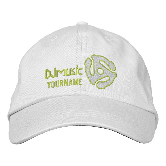 COOL 45 spacer personalized DJ embroidered cap (Front)