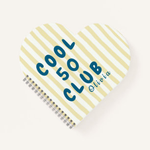 Cool 50 Club Custom Name Birthday Gift Notebook