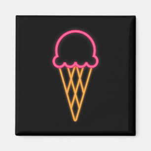 Cool 80s Eighties Ice Cream Costume Themed Retro P Magnet