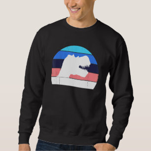 Cool 80s Retro Dinosaur Great Dino T Rex Trex Suns Sweatshirt
