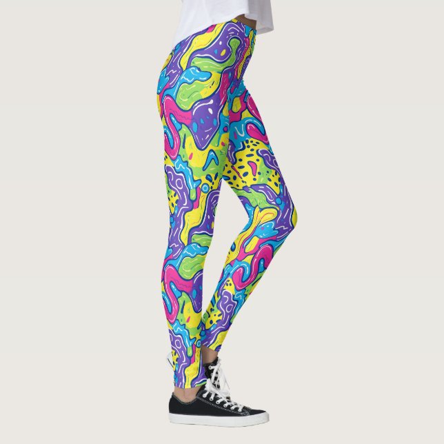 Cool 90's tiled pattern  leggings (Right)