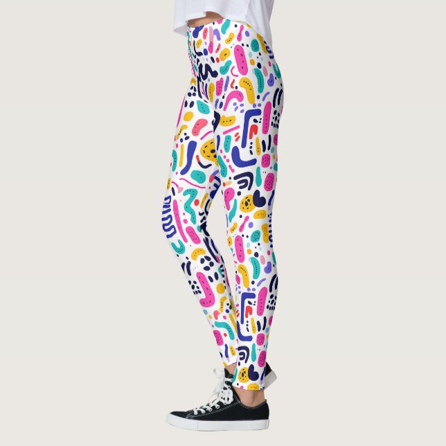 Cool 90's tiled pattern  leggings (Left)