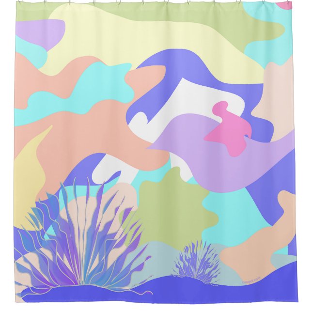 Cool Abstract Art Modern Unique Colourful (Front)