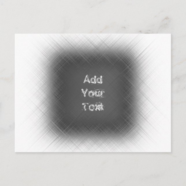 COOL Abstract Black and White  Postcard (Front)