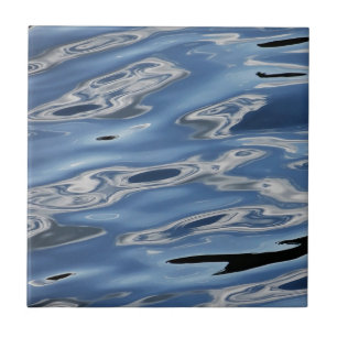 Cool abstract blue pattern round paper coaster