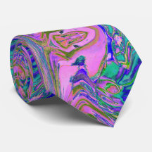 Cool Abstract Chartreuse and Hot Pink Groovy Retro