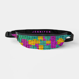 Cool Abstract Colourful Builiding Bricks Pattern Fanny Pack