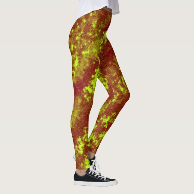 Cool Abstract Crayon Pattern Leggings (Right)