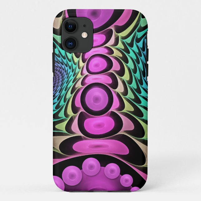 Cool abstract design with pink bubbles Case-Mate iPhone case (Back)